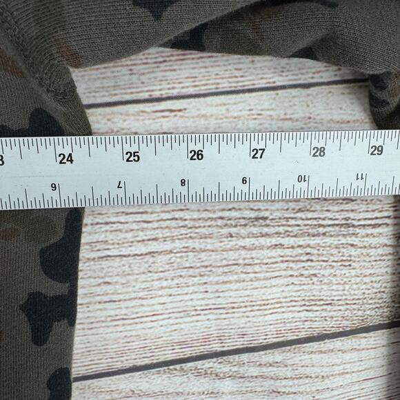 Converse Camouflage Embroidered Hoodie Sweatshirt Mens XL Green Black - Picture 11 of 16